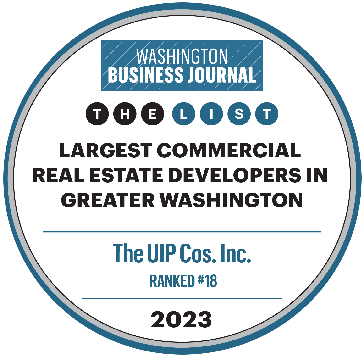 LARGEST COMMERCIAL REAL ESTATE DEVELOPERS IN GREATER WASHINGTON